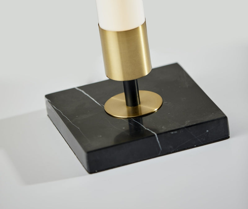 Piper LED Table Lamp in Black/Antique Brass