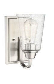 Grace 1 Light 6.5" Wall Sconce in Brushed Polished Nickel