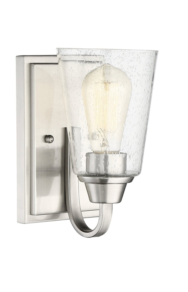 Grace 1 Light 6.5" Wall Sconce in Brushed Polished Nickel