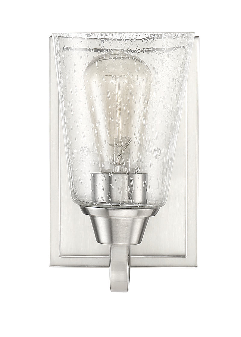 Grace 1 Light 6.5" Wall Sconce in Brushed Polished Nickel