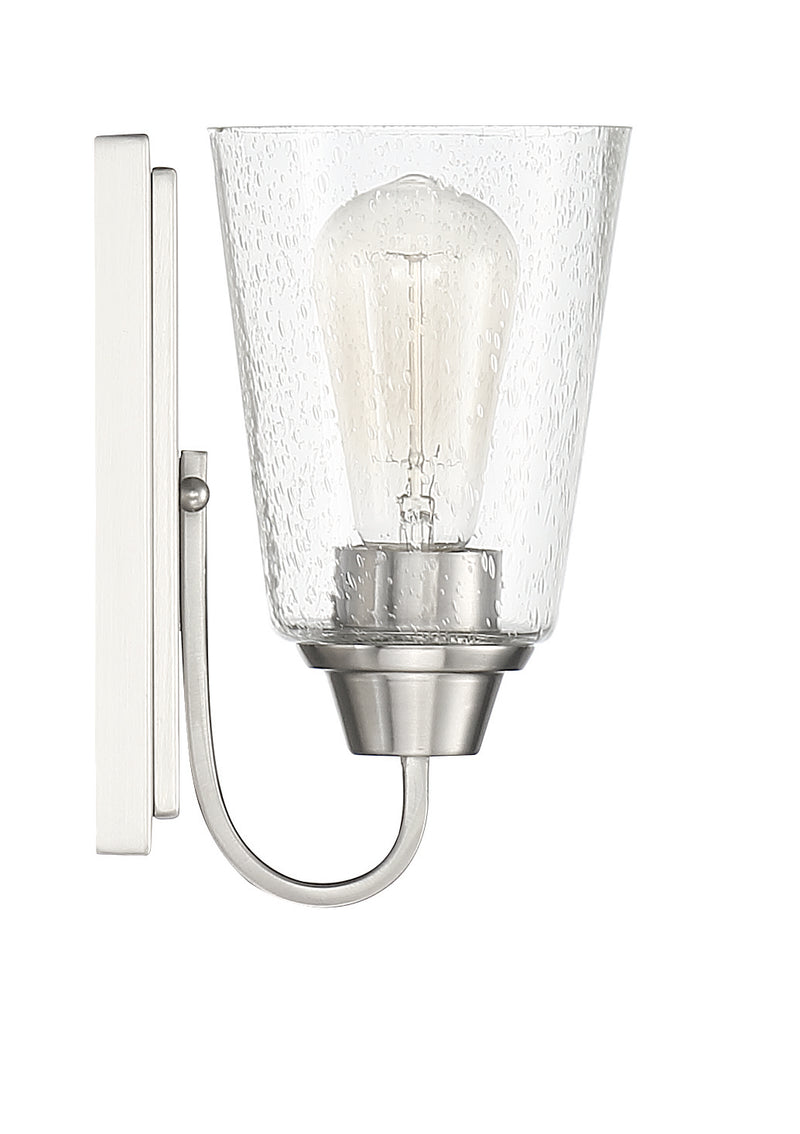 Grace 1 Light 6.5" Wall Sconce in Brushed Polished Nickel
