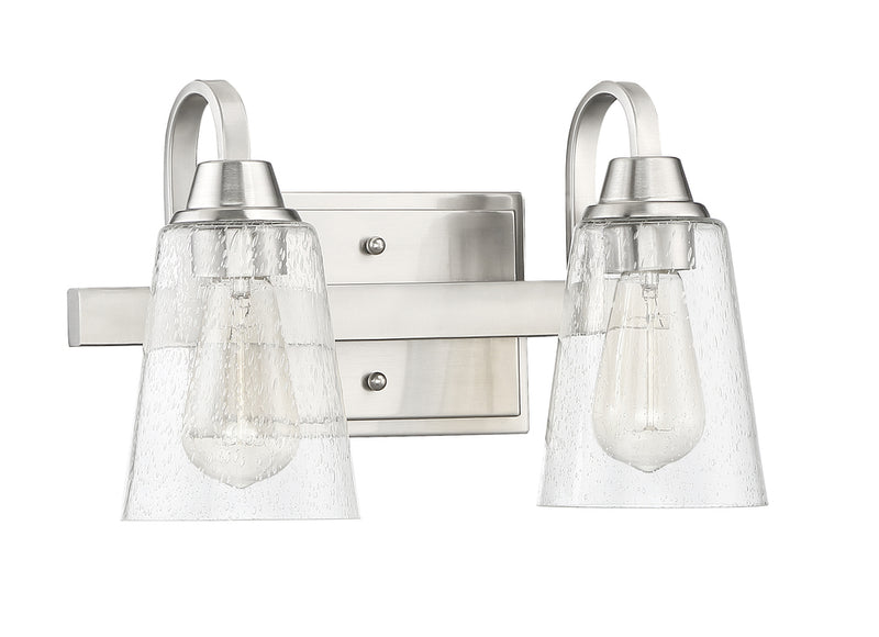 Grace 2 Light 14" Vanity in Brushed Polished Nickel