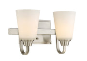 Grace 2 Light 14" Vanity in Brushed Polished Nickel