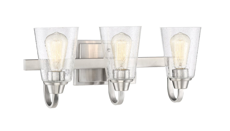 Grace 3 Light 21" Vanity in Brushed Polished Nickel