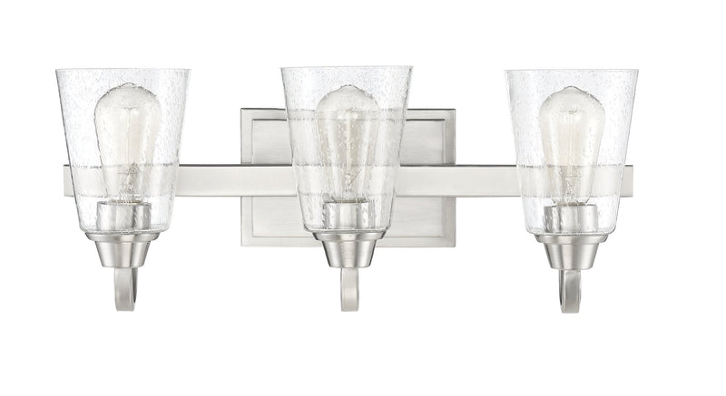 Grace 3 Light 21" Vanity in Brushed Polished Nickel