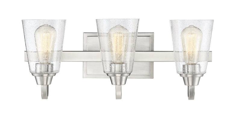 Grace 3 Light 21" Vanity in Brushed Polished Nickel