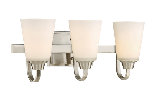 Grace 3 Light 21" Vanity in Brushed Polished Nickel