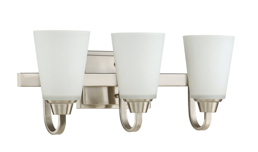 Grace 3 Light 21" Vanity in Brushed Polished Nickel