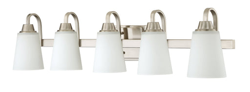 Grace 5 Light 37" Vanity in Brushed Polished Nickel