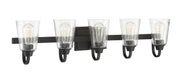 Grace 5 Light 37" Vanity in Espresso