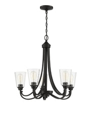 Grace 5 Light 26" Chandelier in Espresso