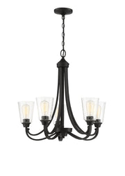 Grace 5 Light 26" Chandelier in Espresso