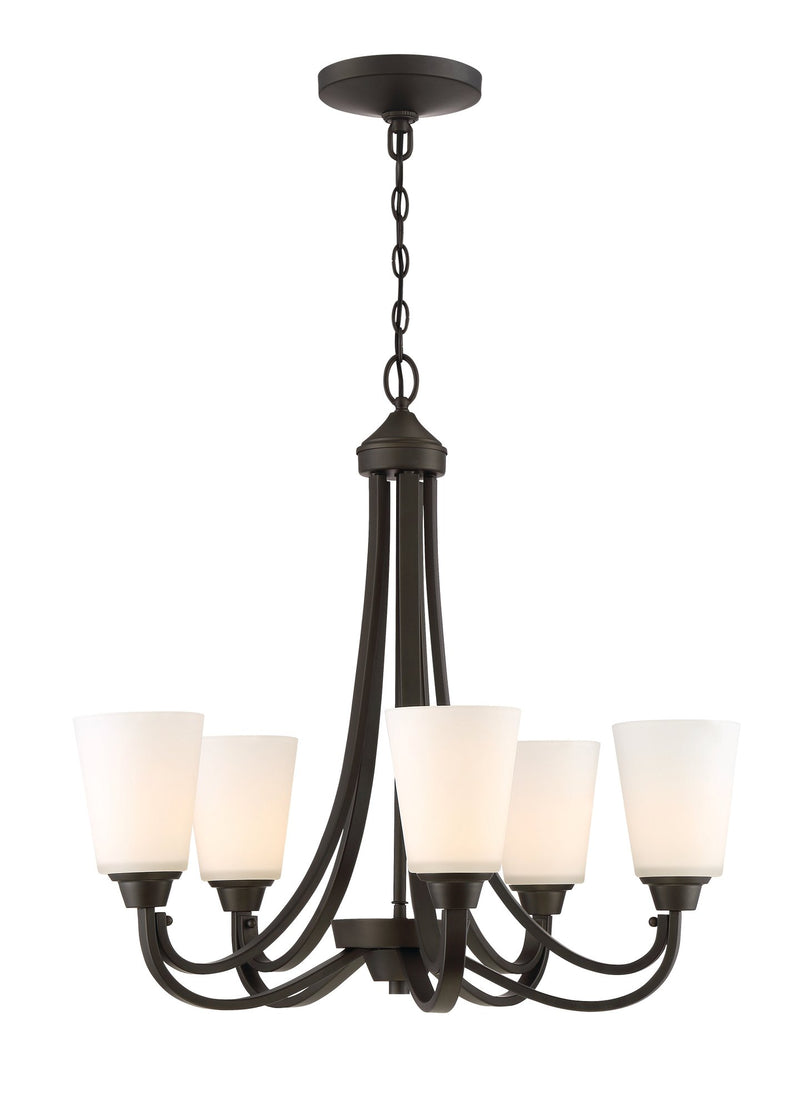 Grace 5 Light 26" Chandelier in Espresso