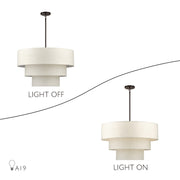 Manorwood 8-Light 32" Chandelier in English Bronze
