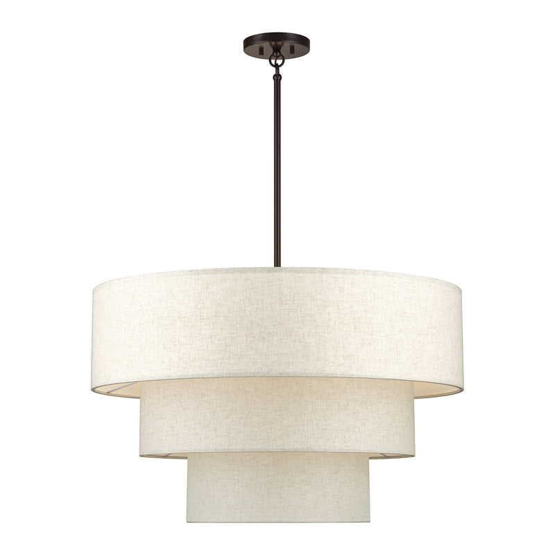 Manorwood 8-Light 32" Chandelier in English Bronze