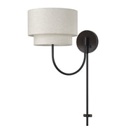 Manorwood Swing Arm Wall Lamp in English Bronze