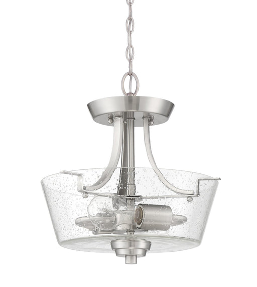 Grace 2 Light 13" Convertible Semi Flush in Brushed Polished Nickel