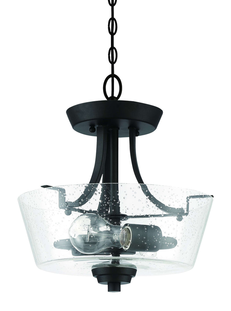 Grace 2 Light 13" Convertible Semi Flush in Espresso