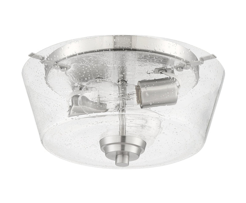 Grace 2 Light 13" Flushmount in Brushed Polished Nickel