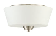 Grace 2 Light 13" Flushmount in Brushed Polished Nickel