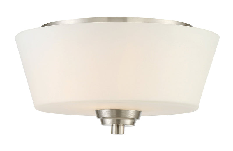 Grace 2 Light 13" Flushmount in Brushed Polished Nickel