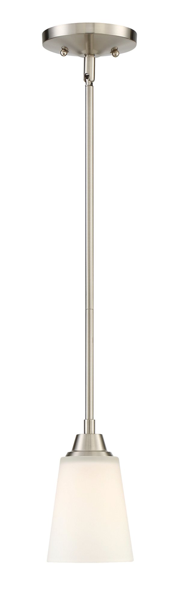 Grace 1 Light 5" Mini Pendant in Brushed Polished Nickel