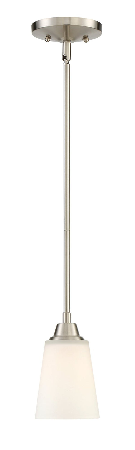 Grace 1 Light 5" Mini Pendant in Brushed Polished Nickel