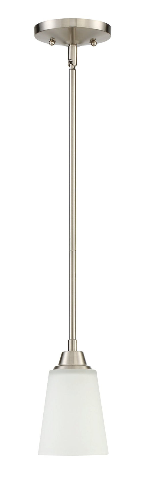 Grace 1 Light 5" Mini Pendant in Brushed Polished Nickel