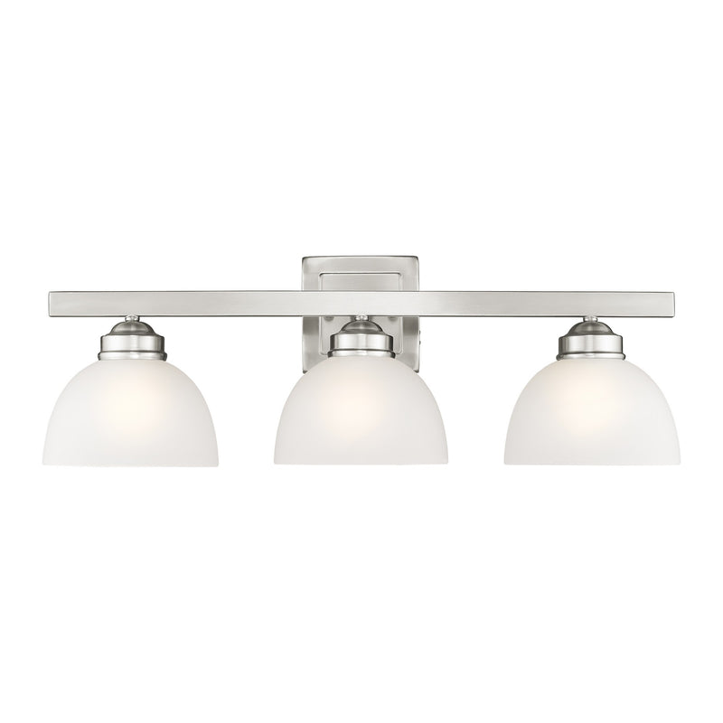 Somerset 3-Light 24.75" Bath Vanity Light in Brushed Nickel