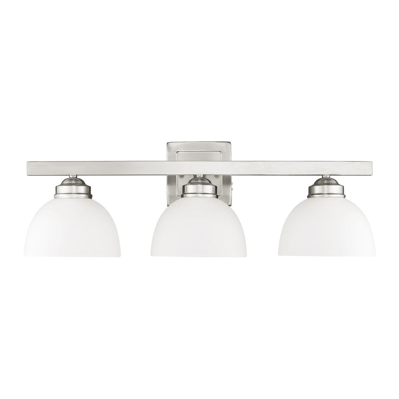 Somerset 3-Light 24.75" Bath Vanity Light in Brushed Nickel