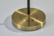 Bergen Table Lamp in Black & Antique Brass