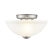 Somerset 2-Light 11" Semi-Flush Mount in Brushed Nickel