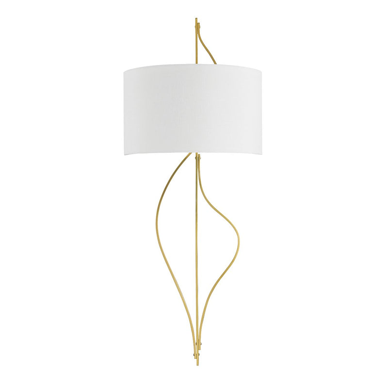 Akina 2-Light Wall Sconce in Vintage Brass