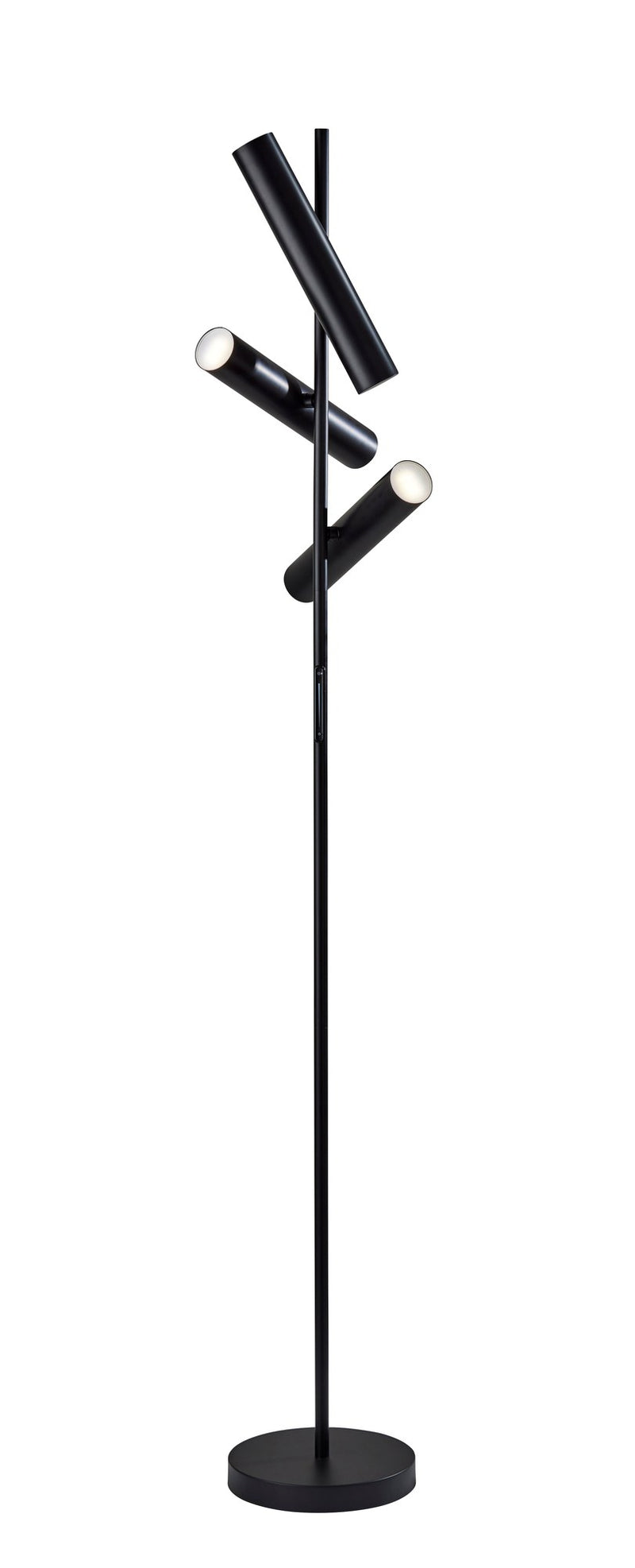 Greer LED Tree Floor Lamp in Black