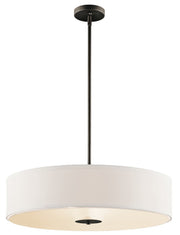 3-Light 24" Convertible Drum Pendant in Olde Bronze
