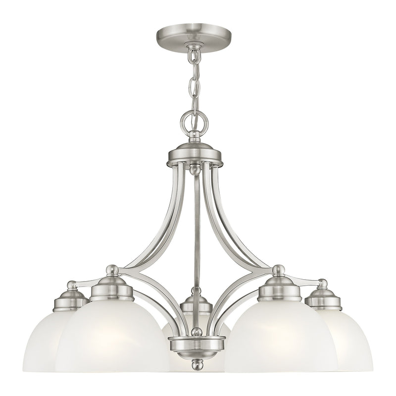 Somerset 5-Light 18" Tall Chandelier in Brushed Nickel