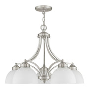 Somerset 5-Light 18" Tall Chandelier in Brushed Nickel