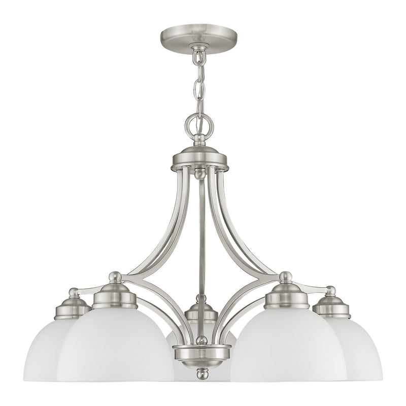 Somerset 5-Light 18" Tall Chandelier in Brushed Nickel