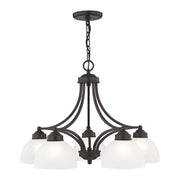 Somerset 5-Light 18" Tall Chandelier in English Bronze