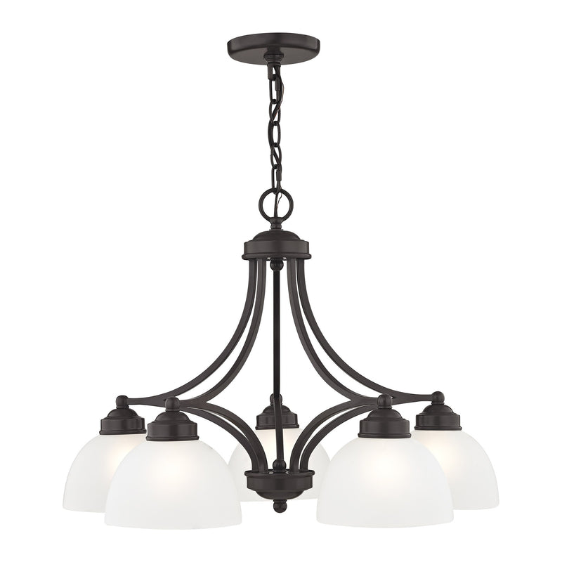 Somerset 5-Light 18" Tall Chandelier in English Bronze