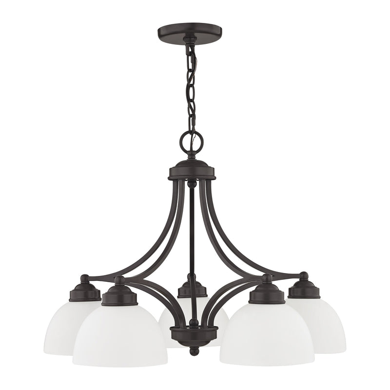 Somerset 5-Light 18" Tall Chandelier in English Bronze