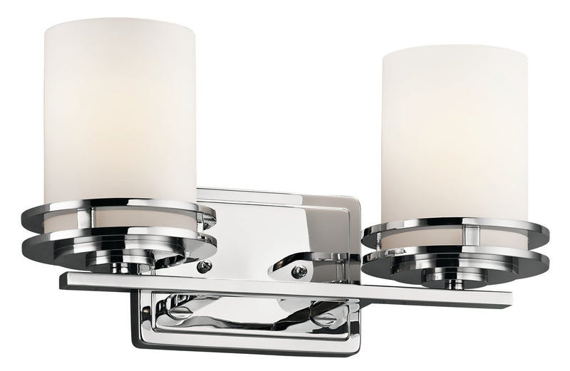 Hendrik 2-Light Bath Vanity Light in Chrome