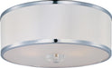 Metro Three Light Semi-Flush Mount in Polished Chrome