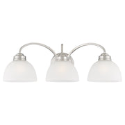 Somerset 3-Light 25" Bath Vanity Light in Brushed Nickel