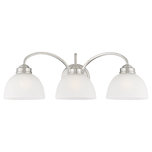 Somerset 3-Light 25" Bath Vanity Light in Brushed Nickel