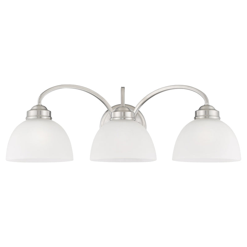 Somerset 3-Light 25" Bath Vanity Light in Brushed Nickel