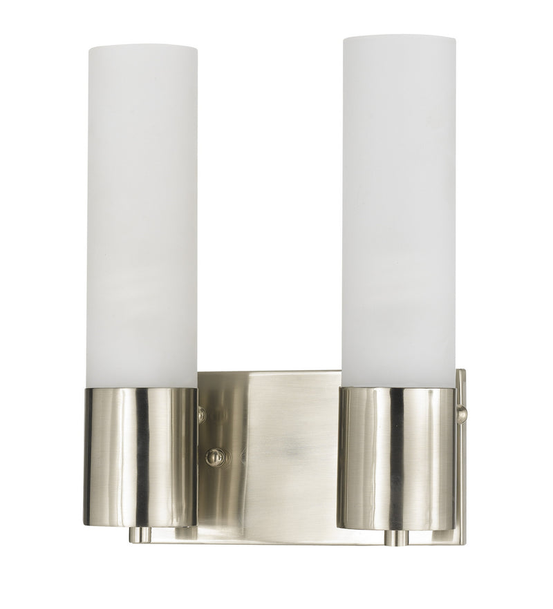 Uni-Pack Two Light Wall Lamp In Brushed Steel
