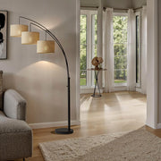 Trinity 3-Light Arc Floor Lamp in Antique Bronze