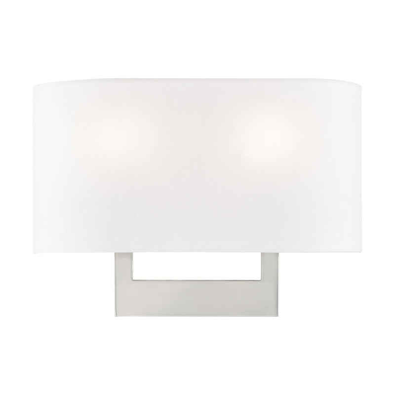 Ada 2-Light 14" ADA Wall Sconce in Brushed Nickel