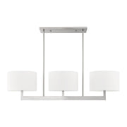 Hayworth 3-Light 42" Linear Chandelier in Brushed Nickel
